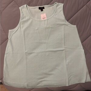J. Jill NWT Women's Mint Striped Tank Top